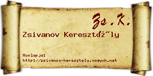 Zsivanov Keresztély névjegykártya